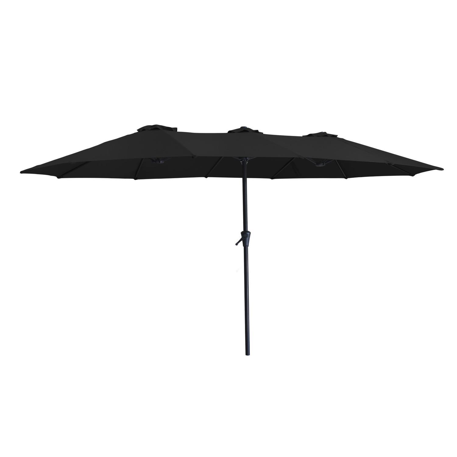 Market Umbrella 4.5m Double Black