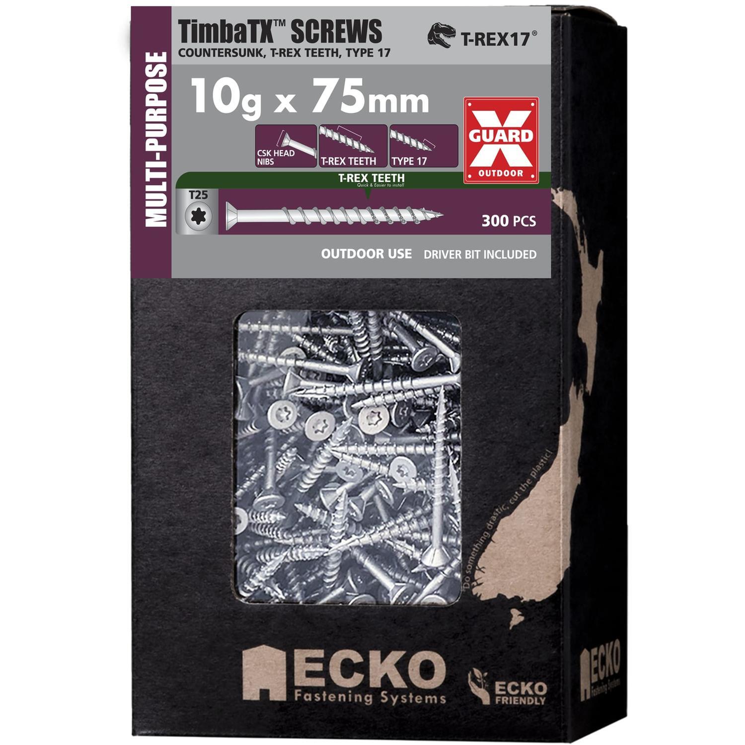 TimbaTX™ Multi-Purpose Screws OutDoor XGuard