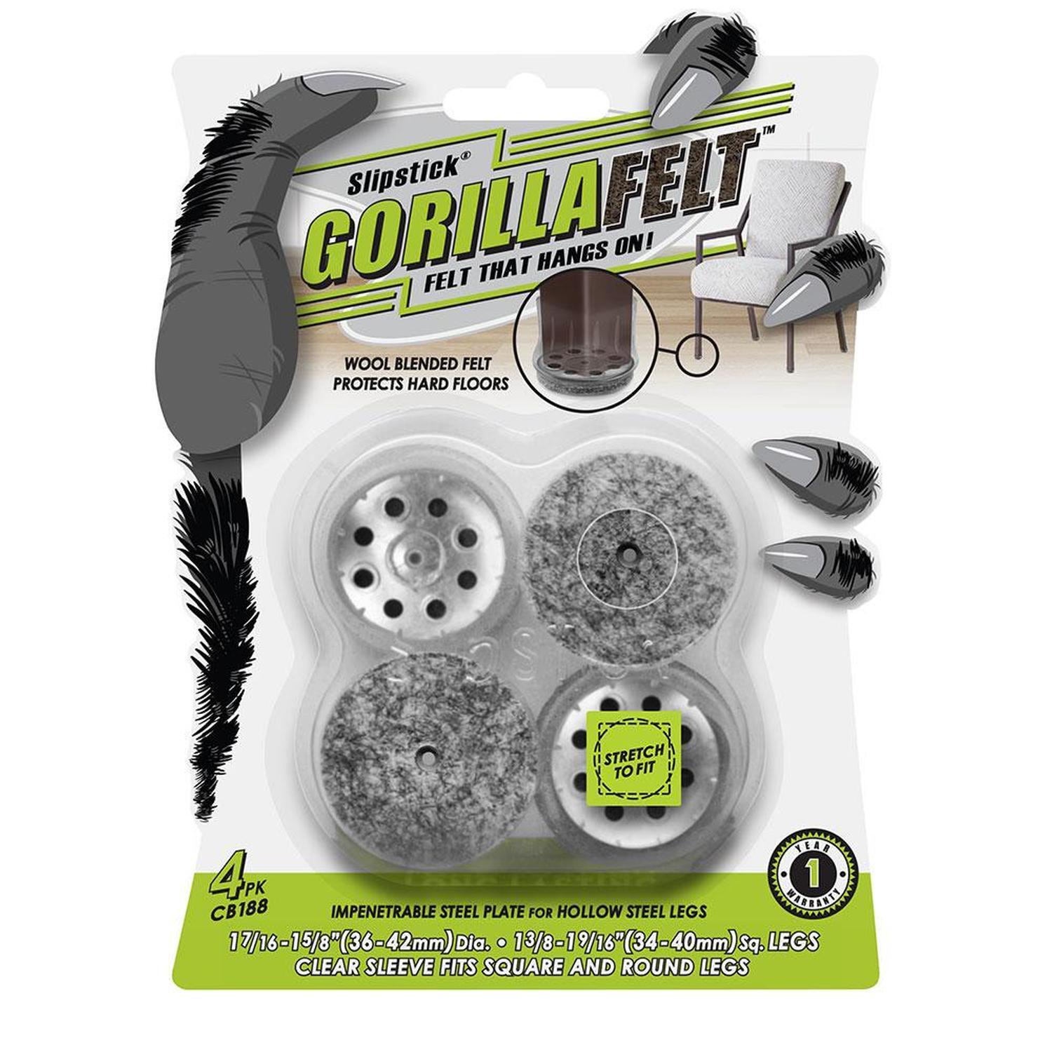 Round Clear Sleeve Glides with Felt 36 to 42mm