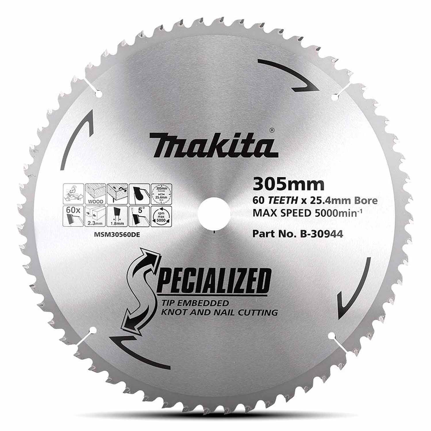 Knot and Nail Cutting Saw Blade
