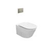 Wall Hung Pnuematic Toilet Suite White, Bronze