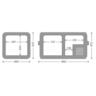 Dual ZoneCamping Fridge Freezer 75L
