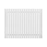 Aluminium Modern Picket Driveway Gate W: 1470mm, H: 1200mm, D: 56mm White