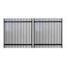 Aluminium Batten Driveway Gate W:1470mm, H:1750mm, D:65mm Black