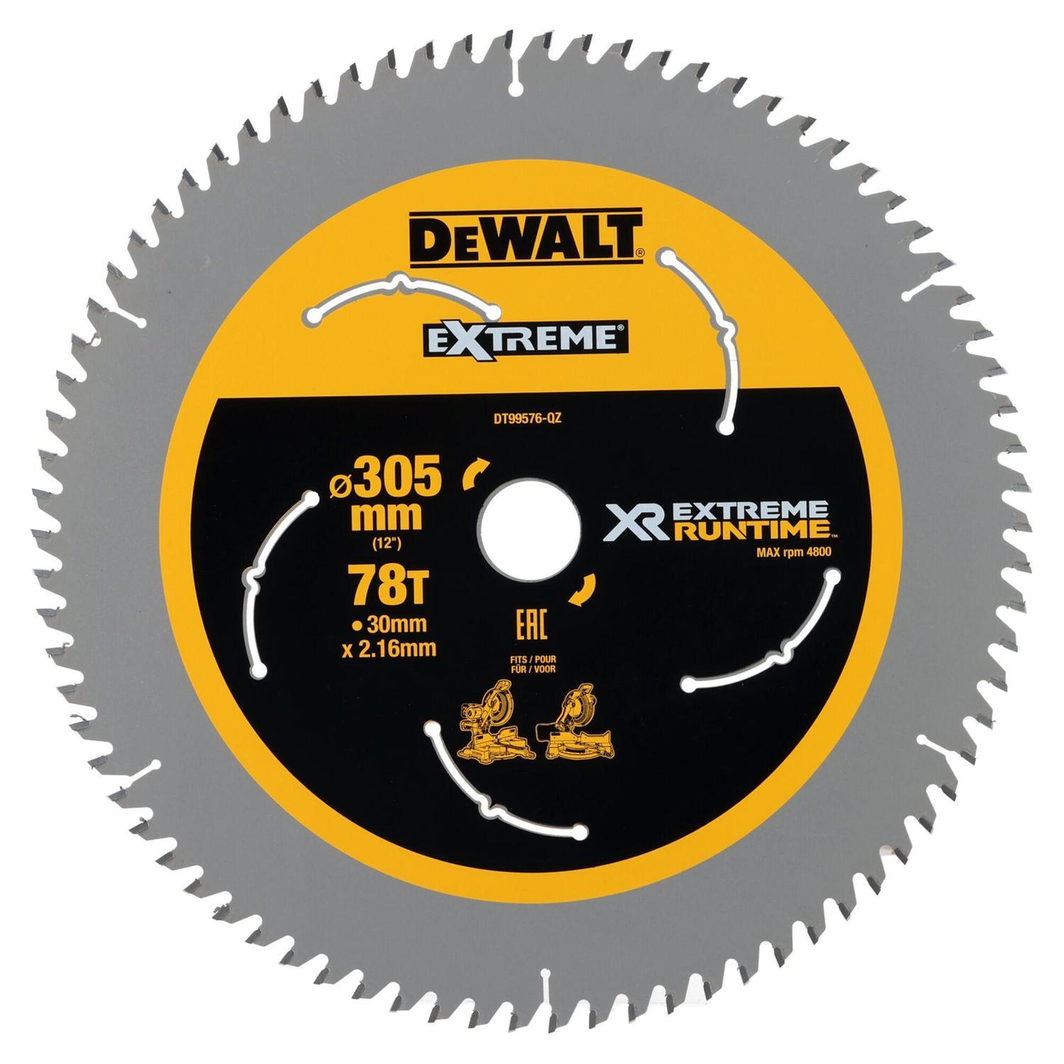 XR Extreme Runtime Circular Saw Blade 305mm X 30mm 78T