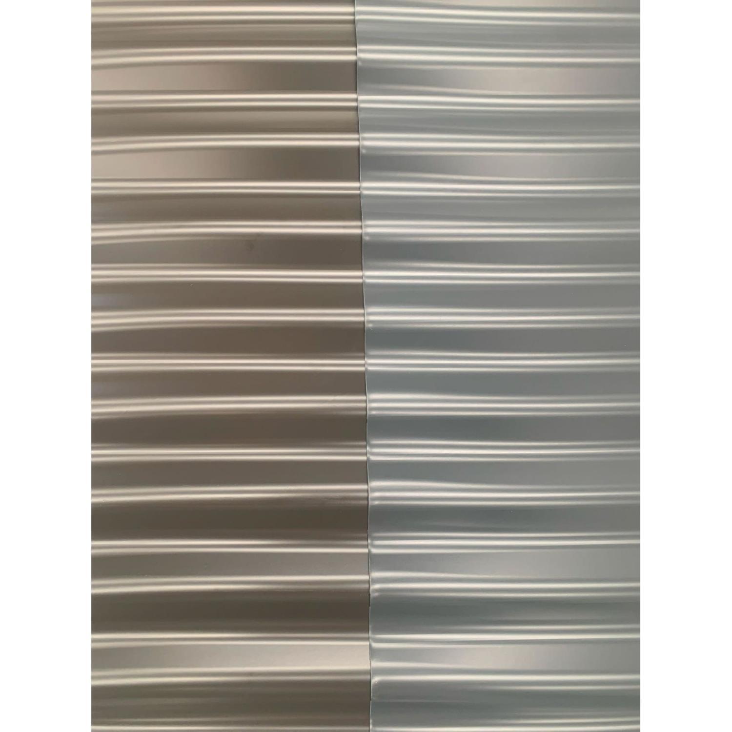 Double-Sided Corrugated Iron Sheet L: 3.6m L x W: 0.855m  Ironsand / Greyfriars