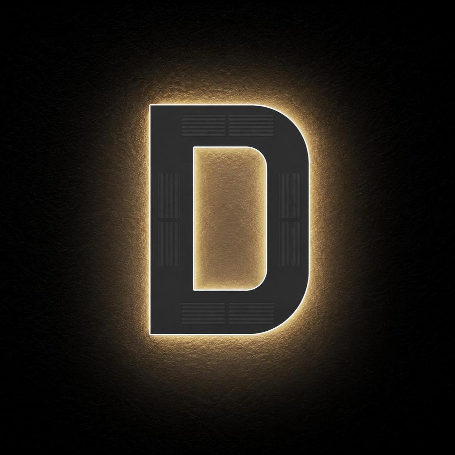 StreetGlo Solar Illuminated Letter - D