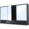 Cinna Mirror Cabinet W:1200mm, H:700mm, D:160mm Dark Oak