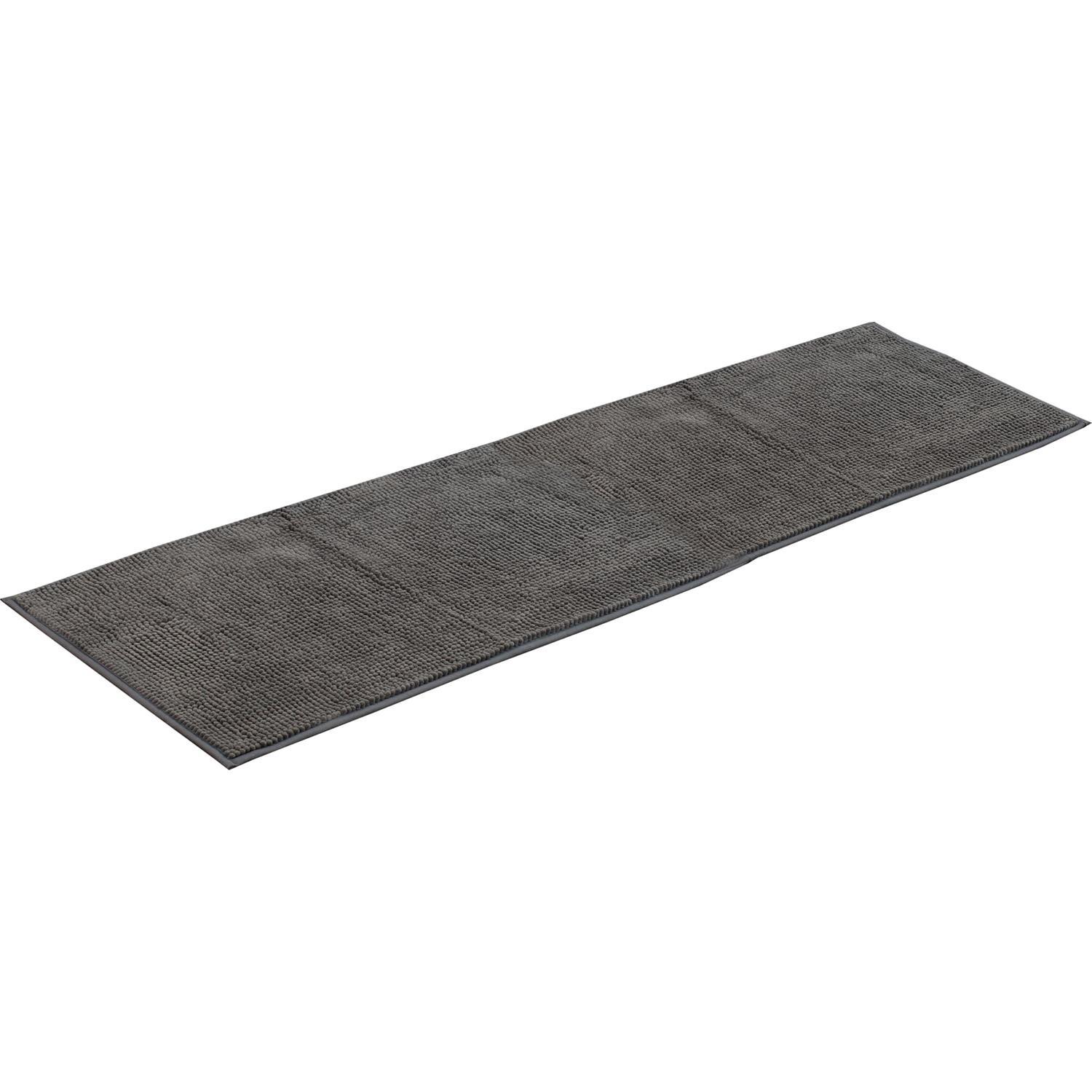 Microfibre Toggle Bath Mat 80cm x 50cm Grey