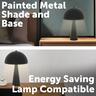 Cremini Metal Table Lamp H: 460mm Black
