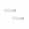 Floating Ledges H: 4.5cm, L: 20cm, D: 10cm  Set of 2 White