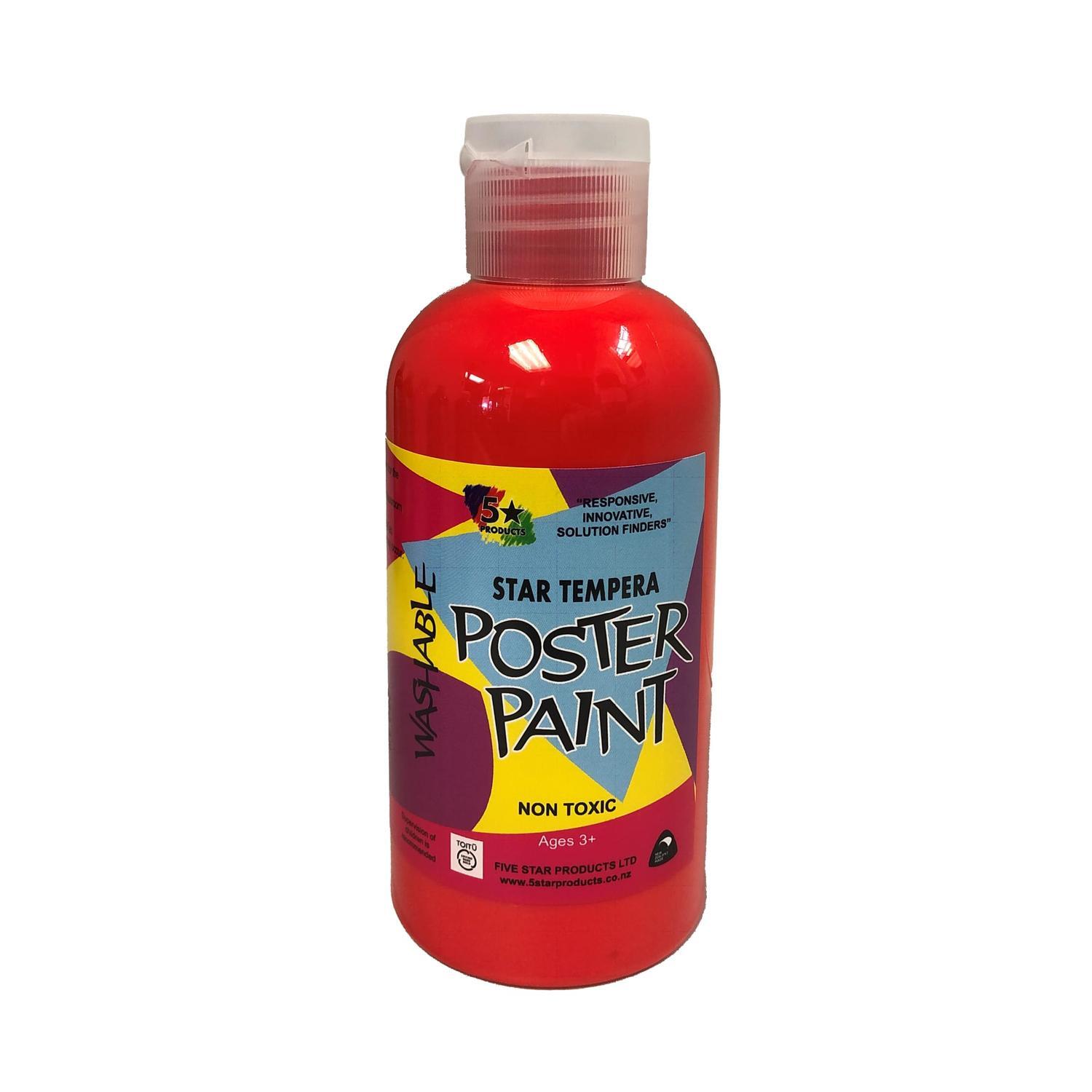 Poster Paint 250ml Brilliant Red