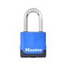 Weather Tough Excell Covered Laminated Steel Padlock With Boron Carbide Shackle 45mm Blue