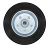 Rubber Tyred Steel Centered Wheel 200mm Black