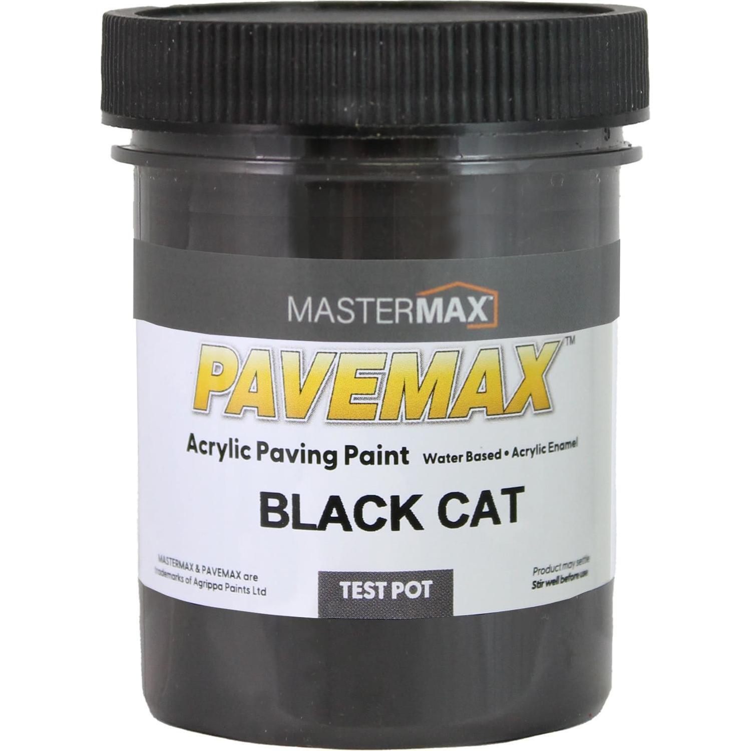 Acrylic Paving Paint Water Based Test Pot 125ml Black Cat