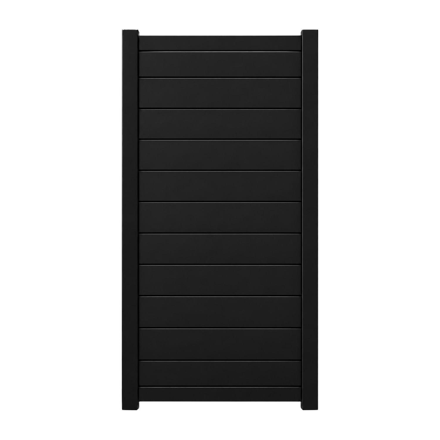 Valla Series 150mm Solid Gate H:1800mm x W:900mm Black