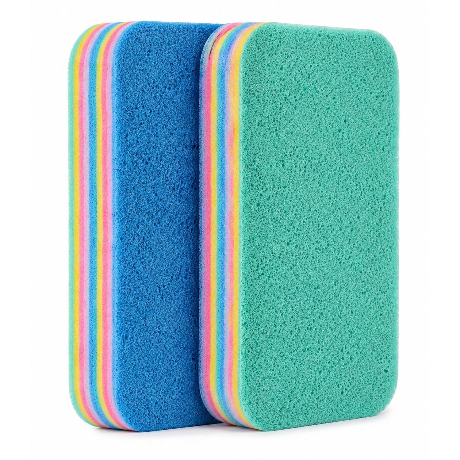 12 Layered Peel Back Scrub Sponge 2 pack Lapis