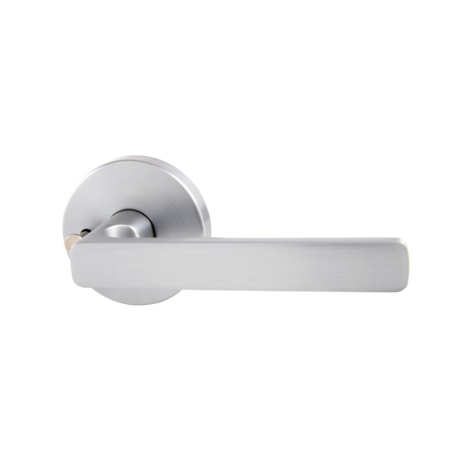 Privacy Lever Set  Brushed Satin Chrome