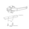 Window Handle Wedgeless High Profile Right-Hand Sub Fix 93mm Black