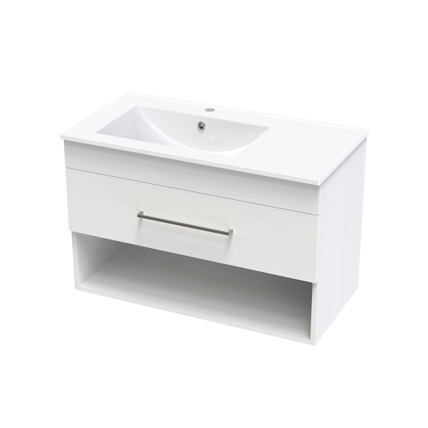 Cashmere Valley 900 Left Hand Bowl Drawer Open Colour