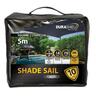 Platinum Shade Sail Platinum Square 5M Charcoal