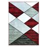 Zarin Rug W: 1800mm, L: 2700mm Geo Grey/Red