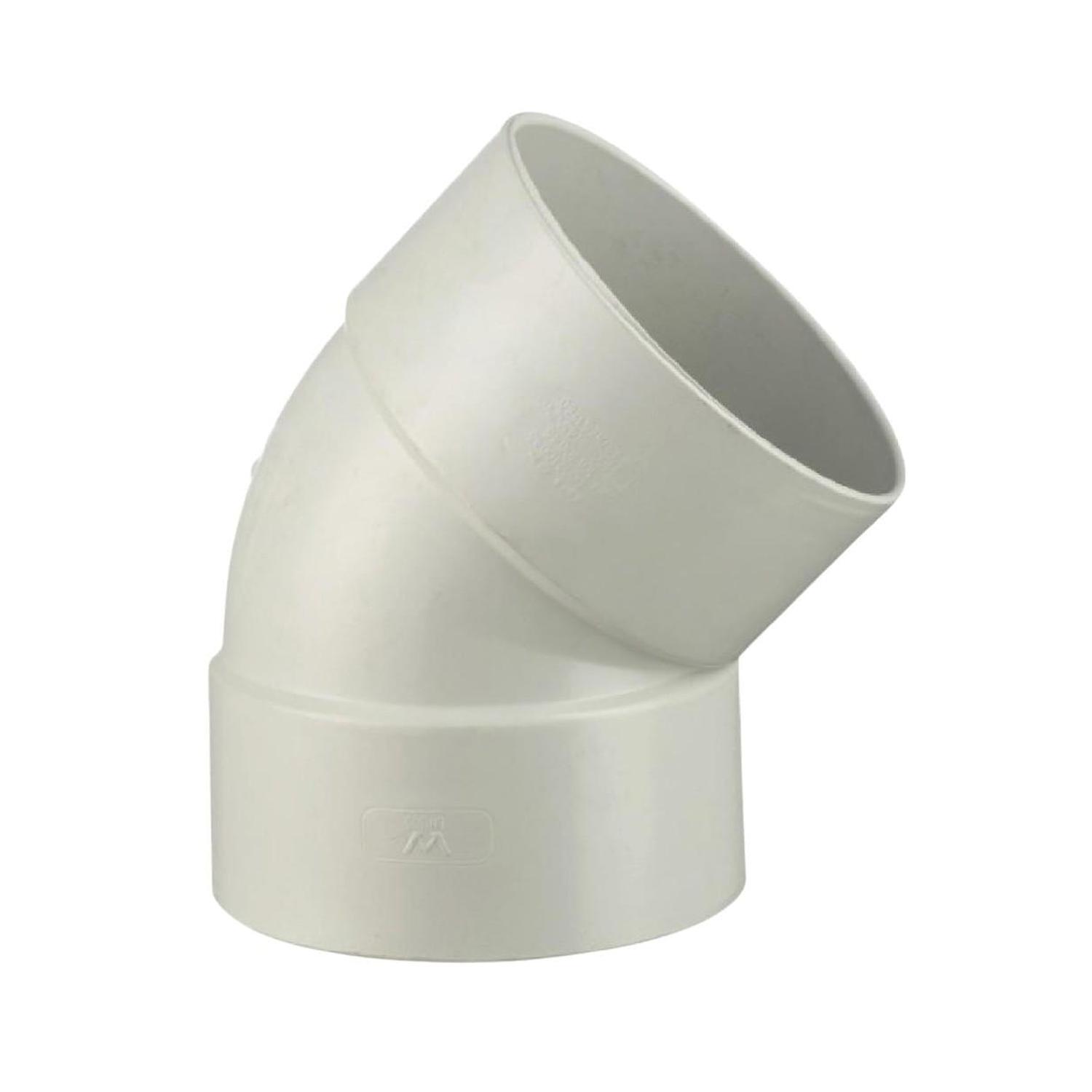 Bend Plain DWV 100mm MF Matte white