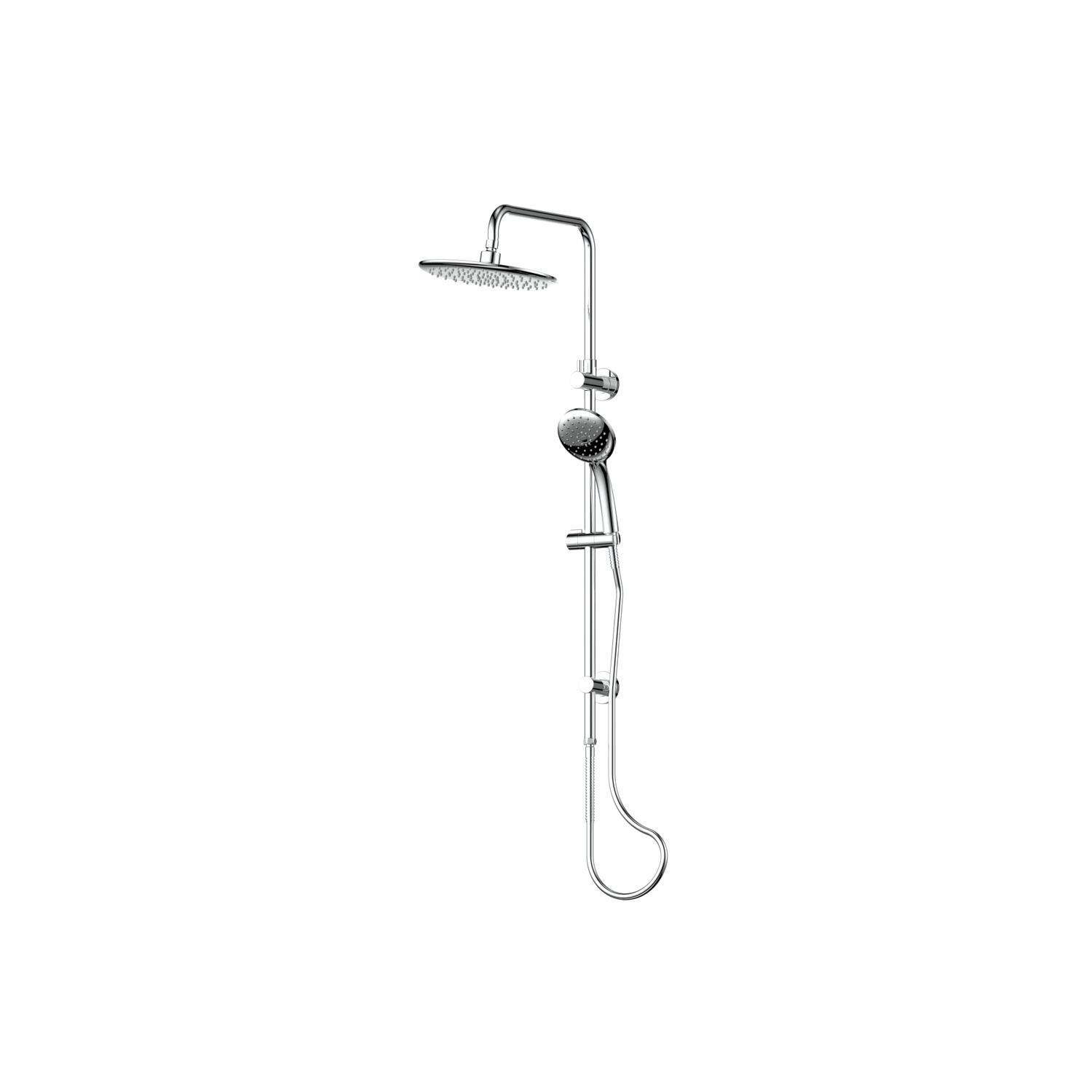 Twin Shower Rail  Chrome