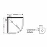 Round Shower Flat Wall