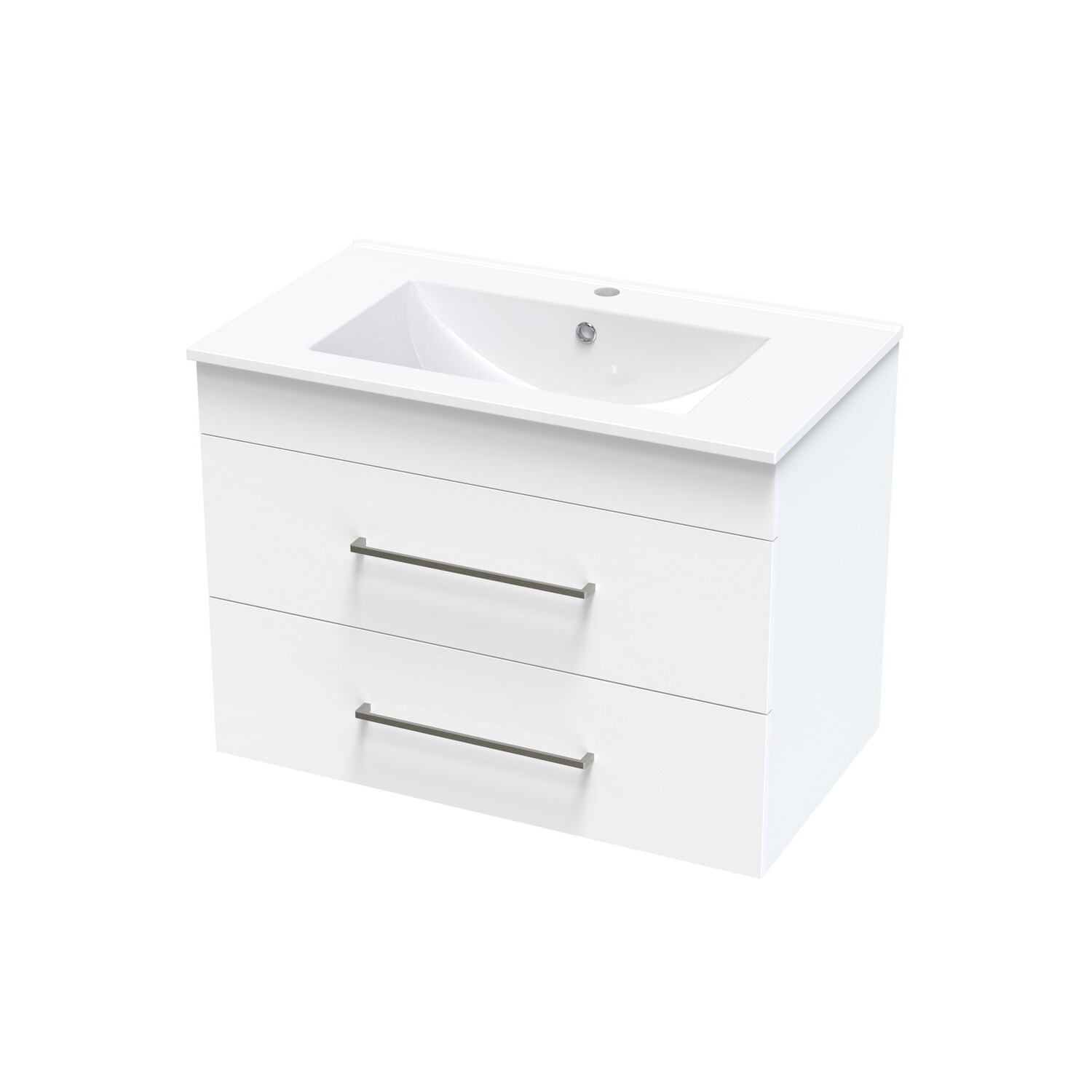 Cashmere Valley 800 Double Drawer Wall Ultra Gloss White