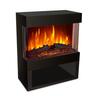 1800W Flame Effect Heater Black