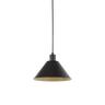Lamp Shade 270 x 195mm/40 Watt Black & Gold