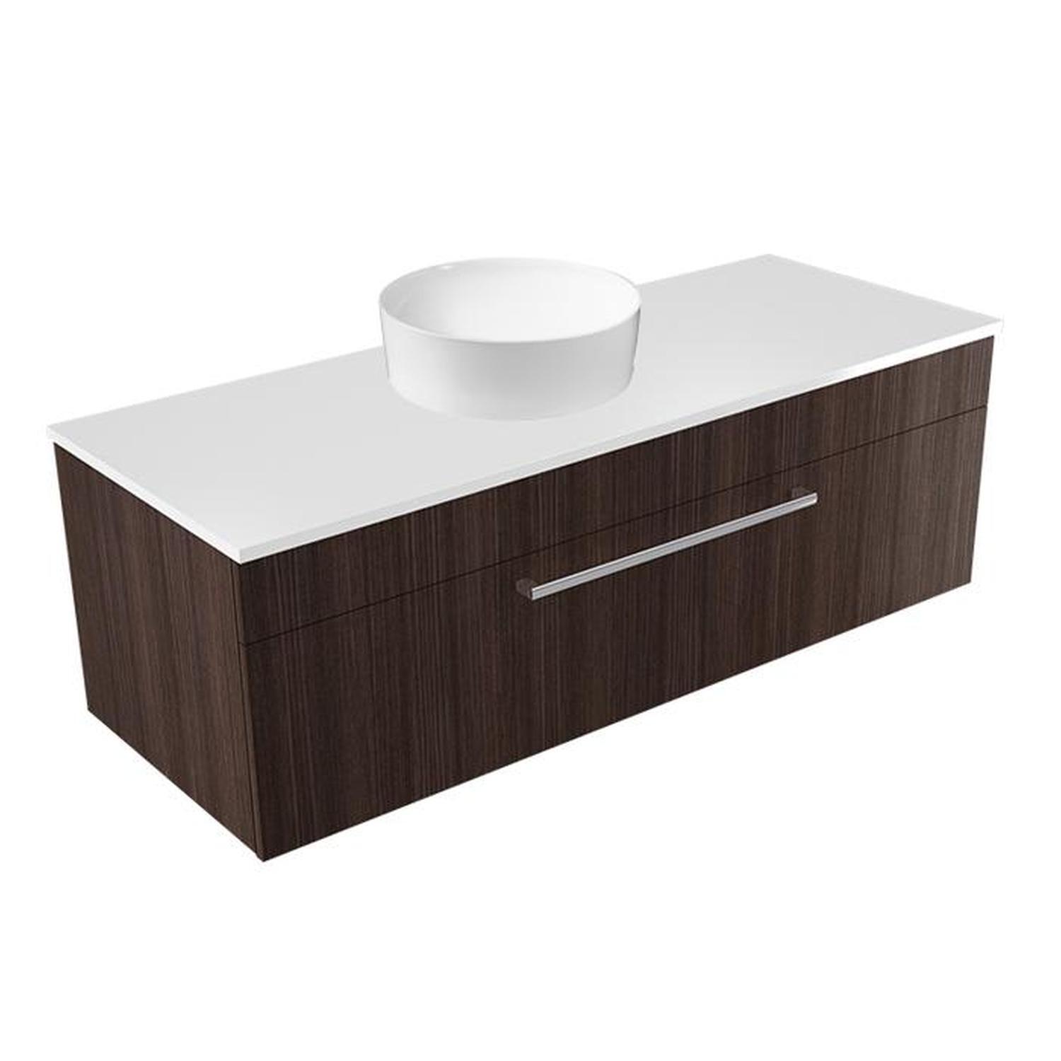 Calais Wall Vanity 1200mm Charred Oak