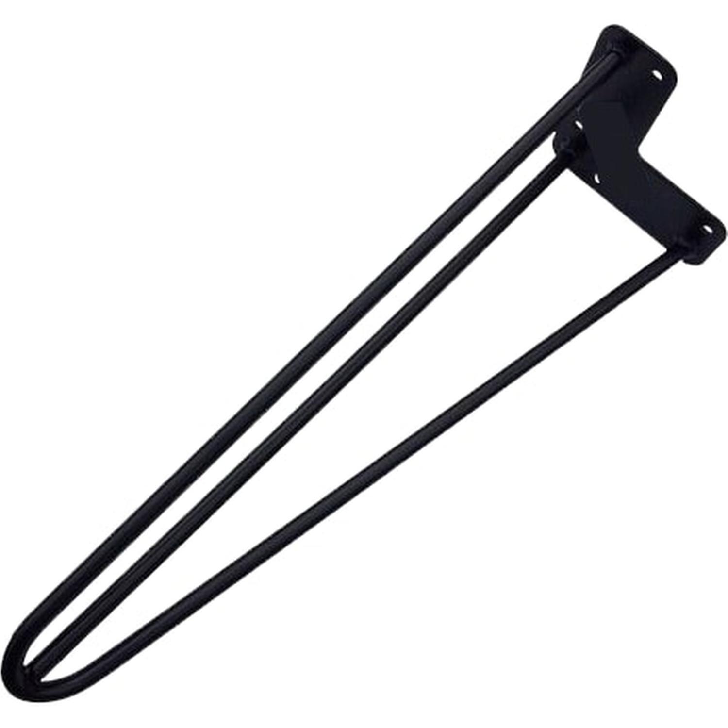 Steel Hairpin Table Leg 700mm Black Steel