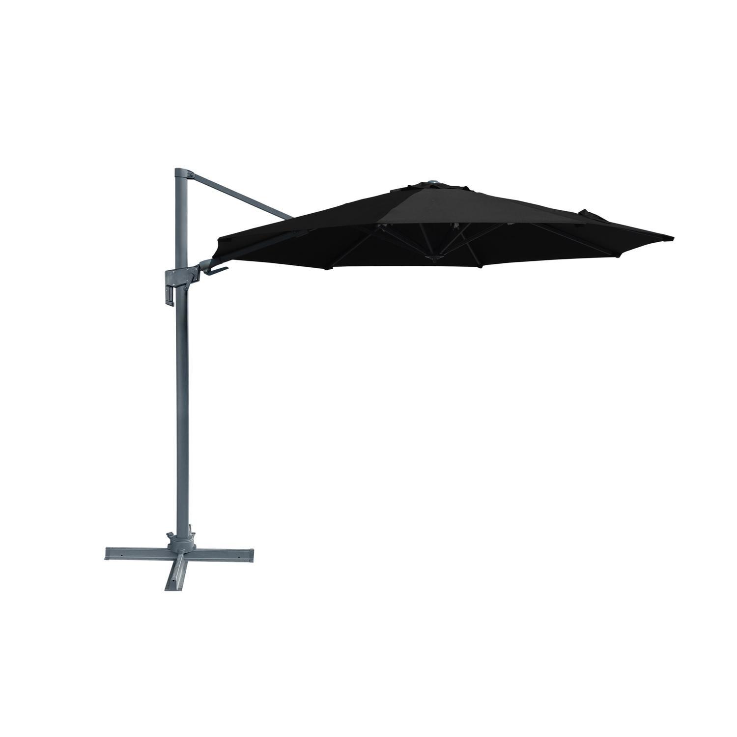 Cantilever Umbrella Round 3.5m Charcoal
