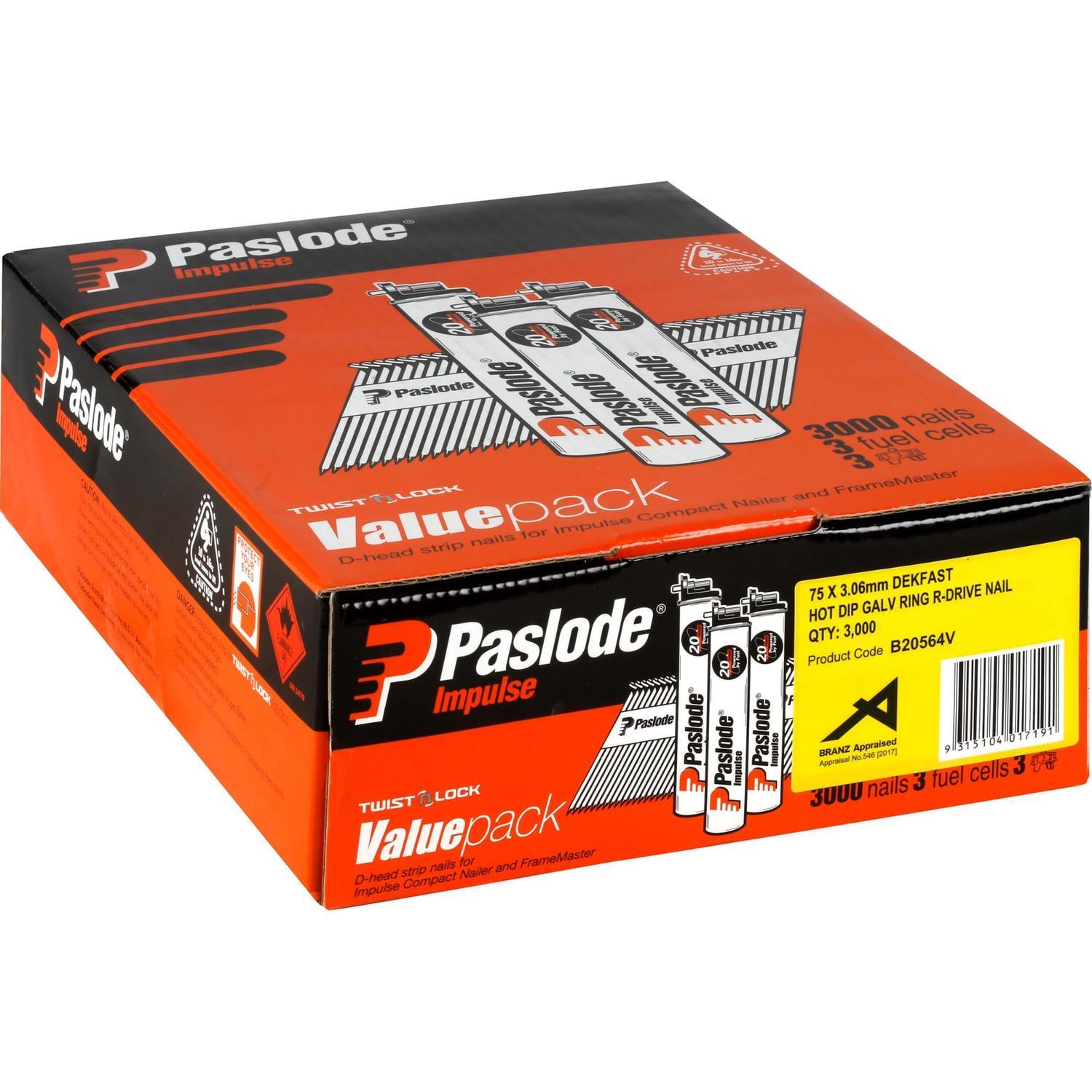 Collated Nails DekFast Value Pack with Fuel Cells