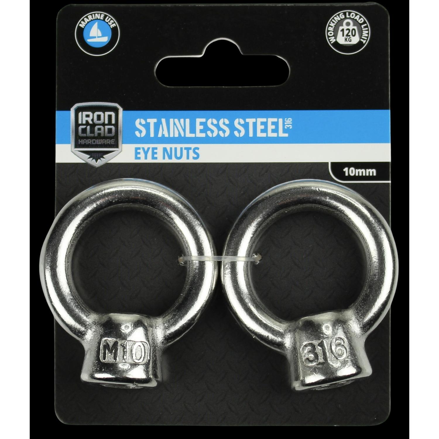 Eye Nut 10mm Stainless Steel 316