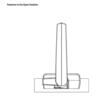 Window Fastener Left Hand Black