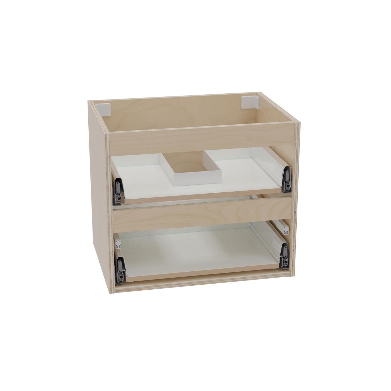 Wall Hung 2 Drawer Cabinet