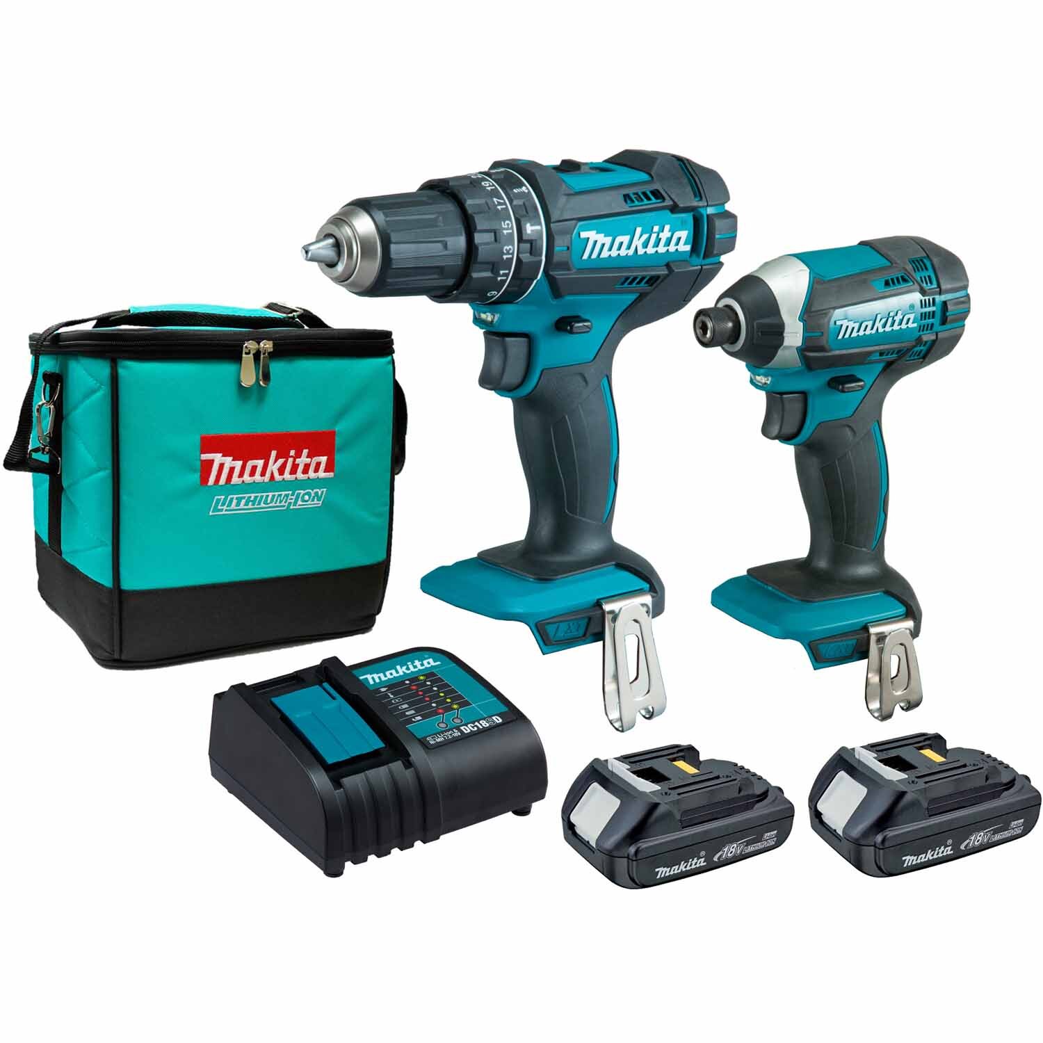 Hammer Driver Drill and Impact Driver Kit