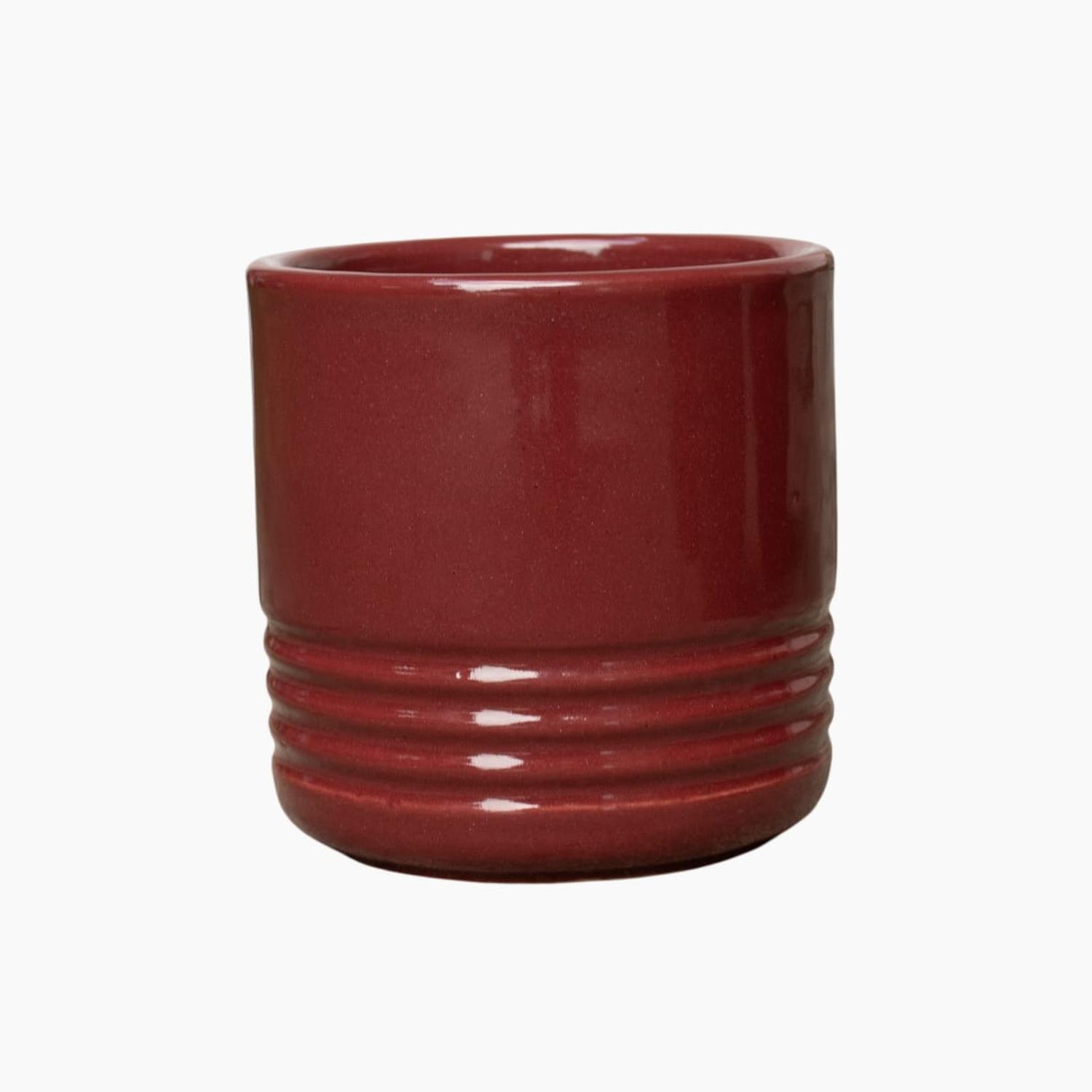 Stella Indoor Glazed Pot 12cm Red