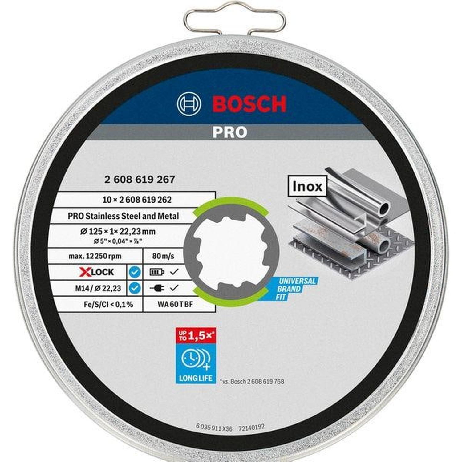 Stainless Steel and Metal Bonded Cutting Disc 10PC 125 x 1 x 22mm