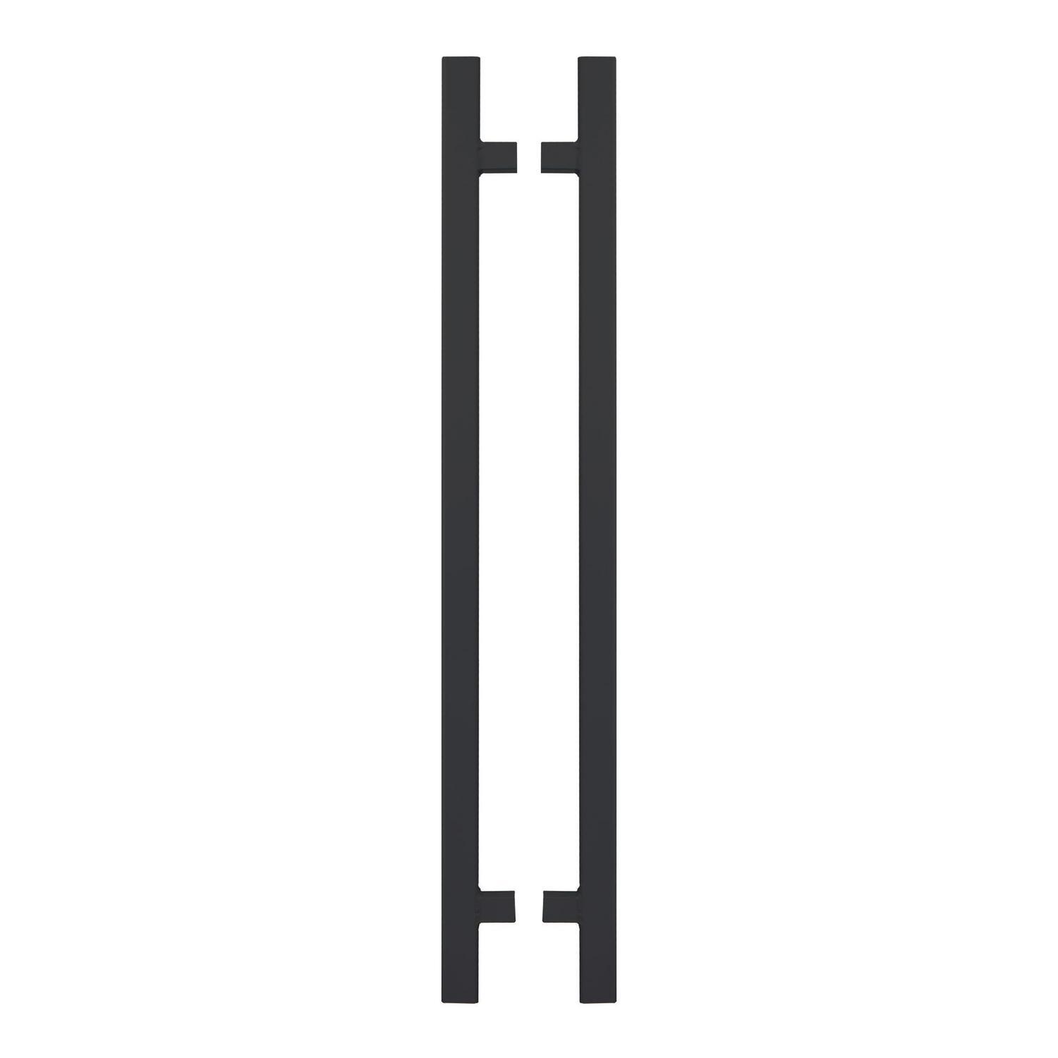 Aluminium Batten Fence Gate Converter 2 PCS H:1500mm x W:80mm x D:80mm Black