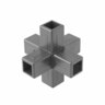 Connect-it 6 Way Joiner 25.4mm Black