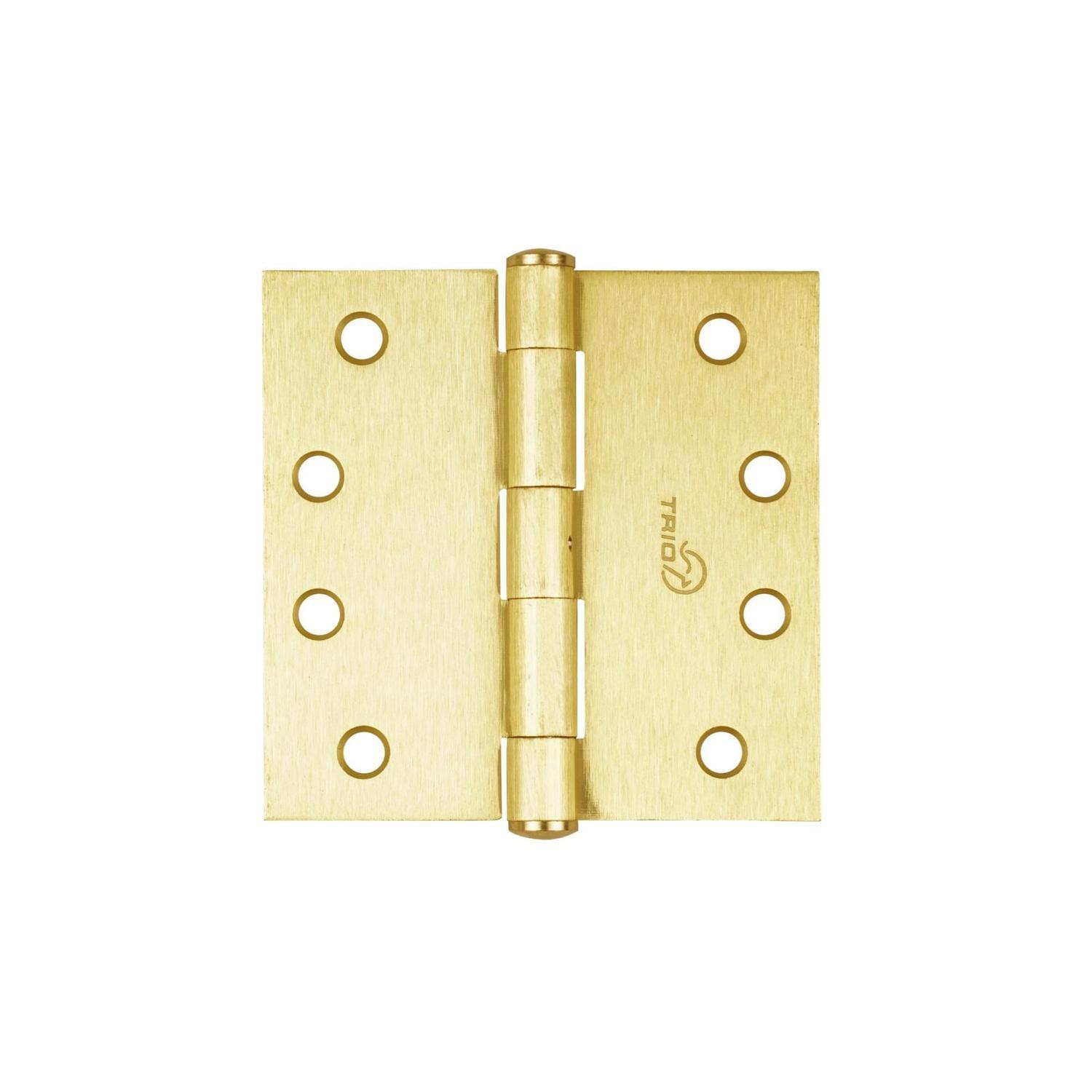 Butt Hinge Fixed 100mm x 75mm x 2.5mm Matte Gold