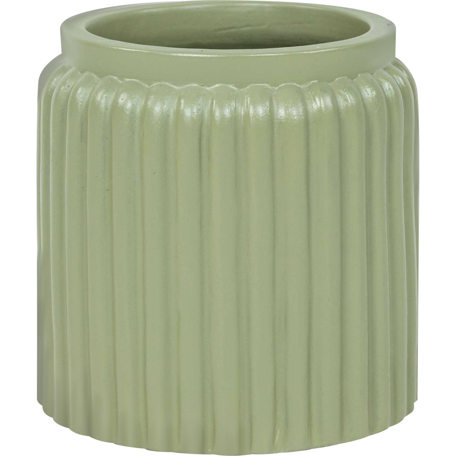 Indoor Lorraine Ceramic Pot Green 16cm