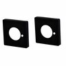 Square Rosette Cover for S Range Privacy 65 x 65mm Matt Black