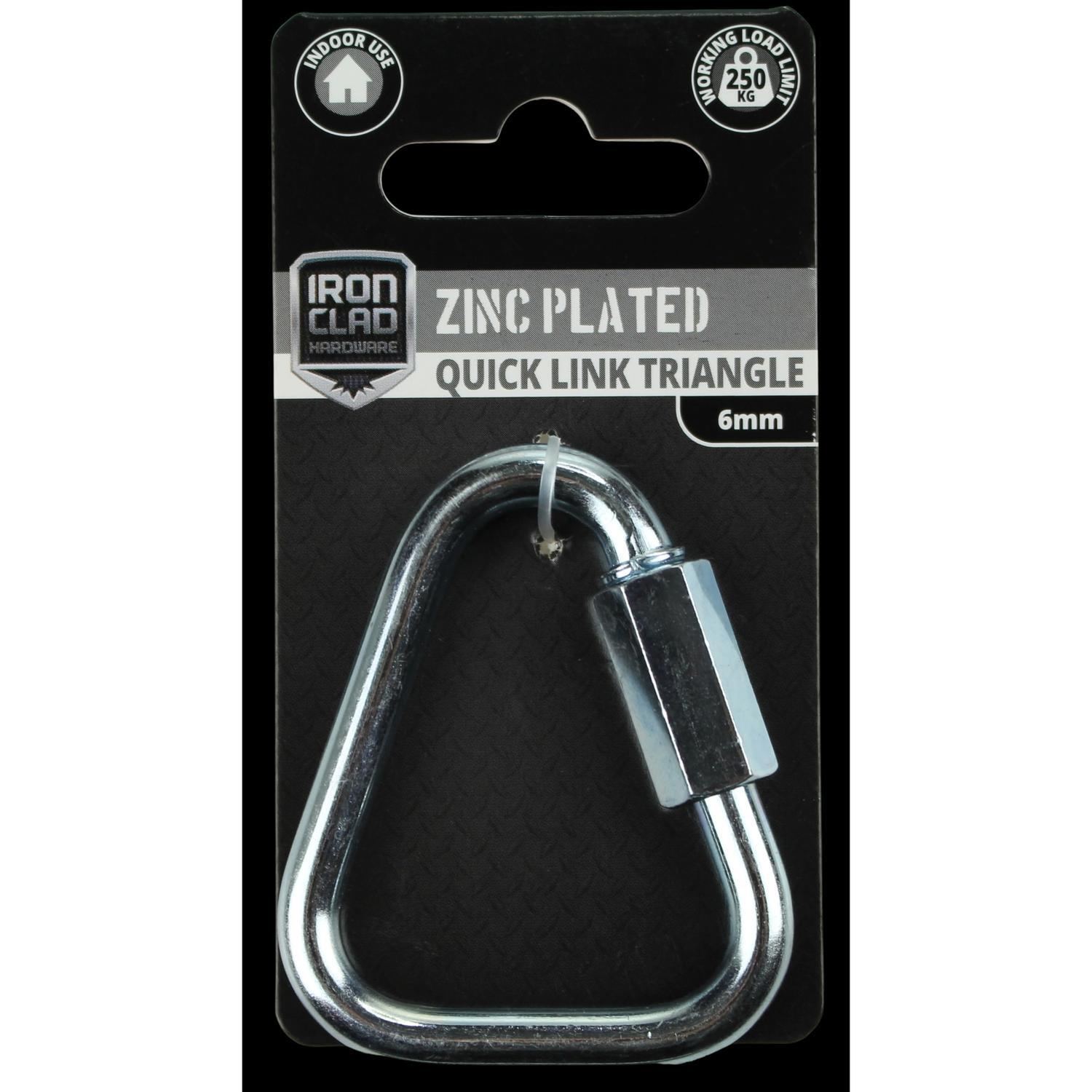 Triangle Quick Link 6mm Zinc Plated