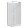 Essence 2 Sided Flat Wall Acrylic Shower 900 x 900 x 1965mm White