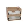 Wall Hung Vanity Cabinet 2 Drawer 600mm French Oak